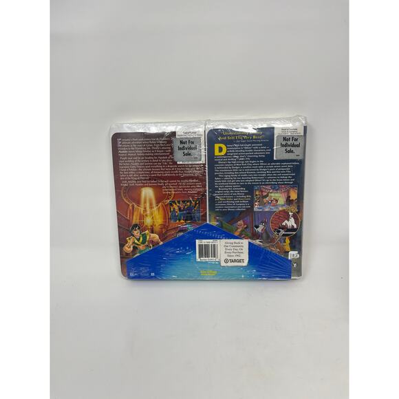 NEW SEALED Walt Disney Masterpiece 2 VHS Movies Oliver & Company & Aladdin ~RARE - Picture 4 of 8